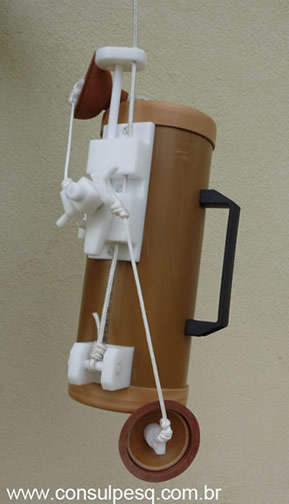 garrafa vertical pvc